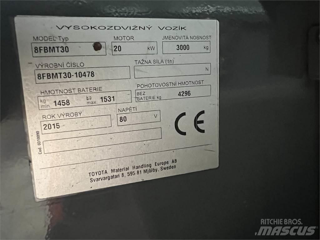 Toyota 8FBMT30 Elektrische heftrucks