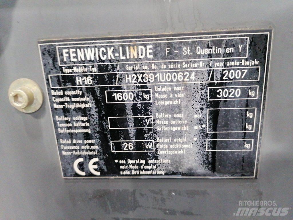 Linde H16D Diesel heftrucks