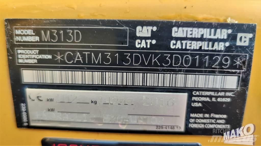 CAT M 313 D Wielgraafmachines
