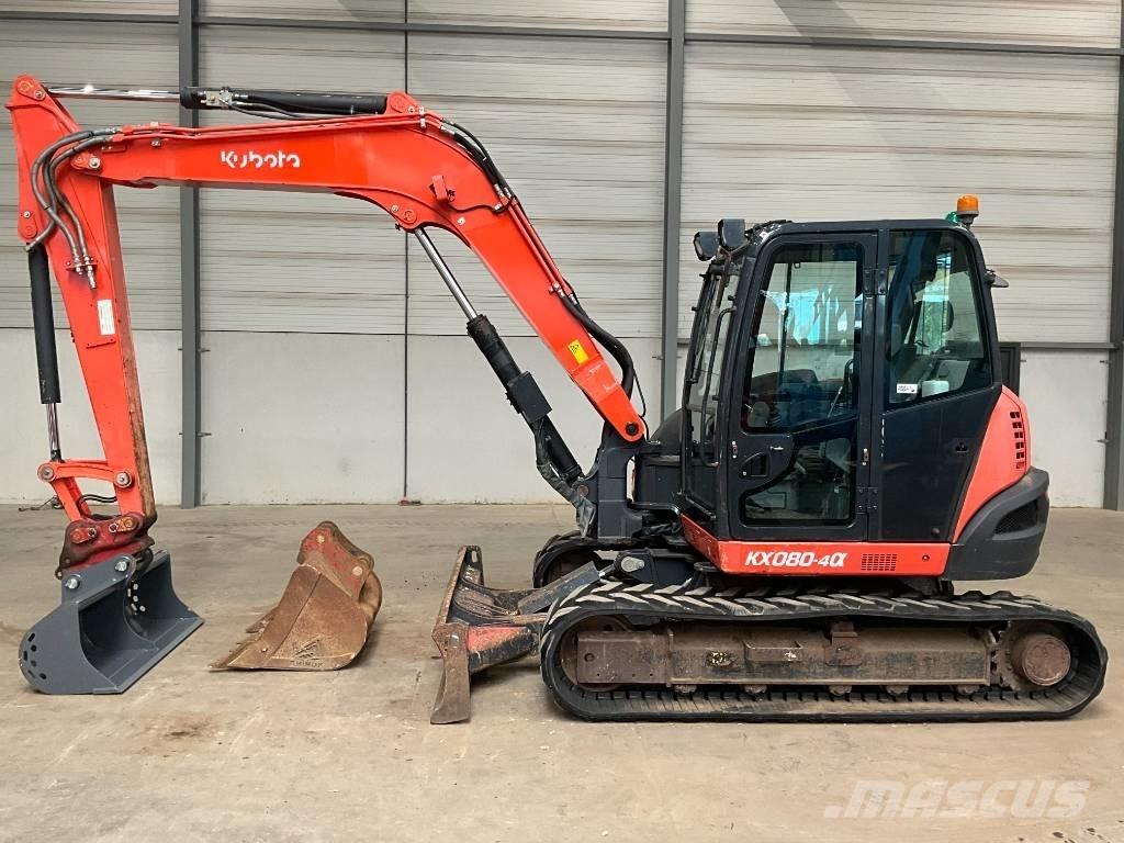 Kubota KX 080-4 A Midigraafmachines 7t - 12t
