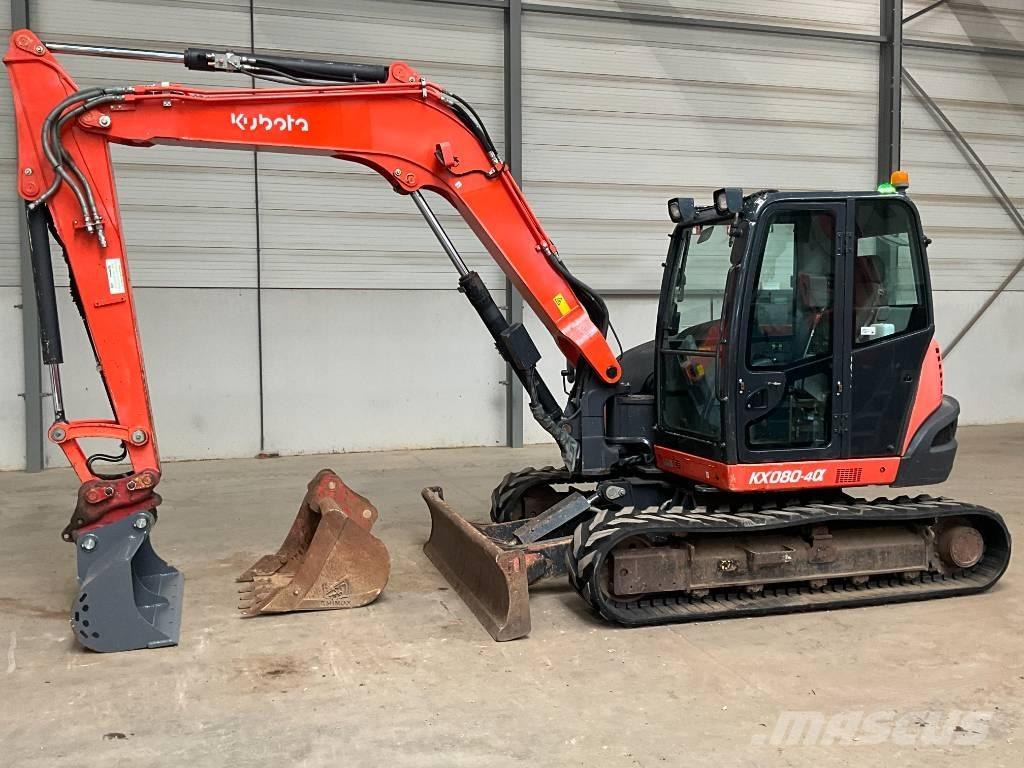 Kubota KX 080-4 A Midigraafmachines 7t - 12t