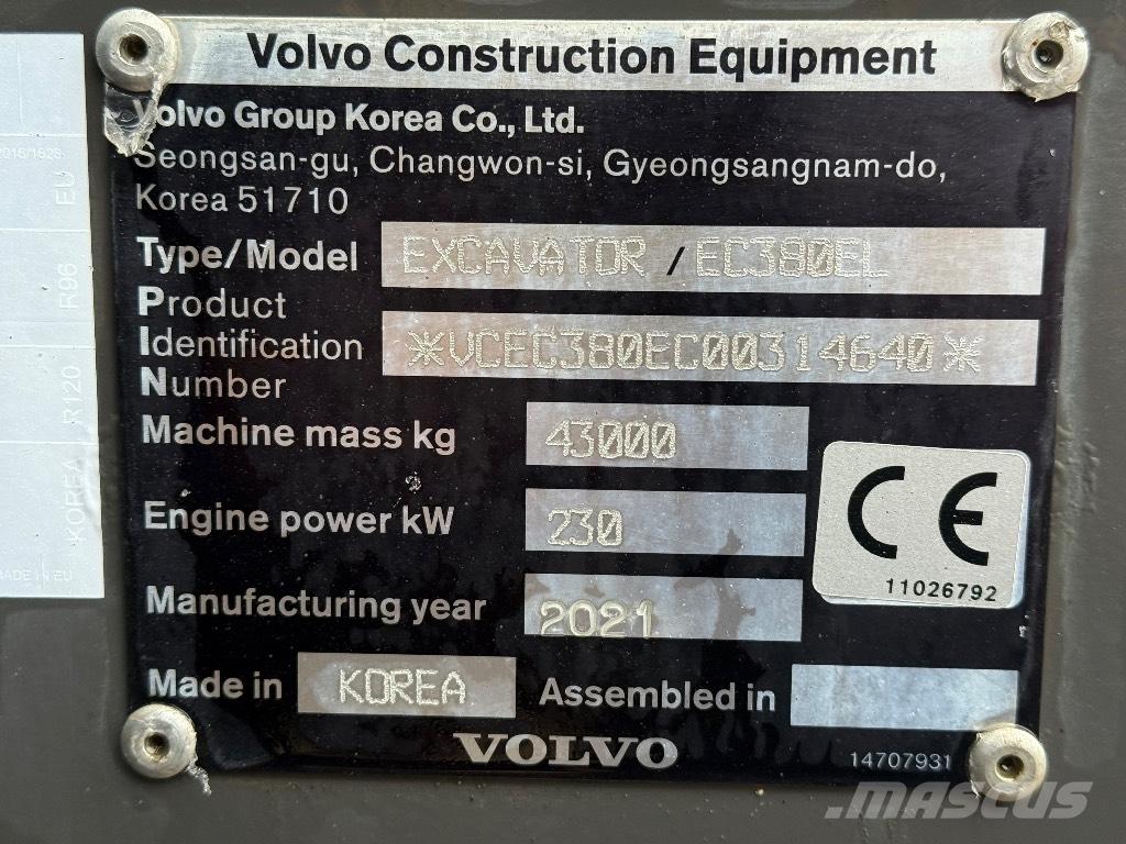 Volvo EC 380 EL Rupsgraafmachines