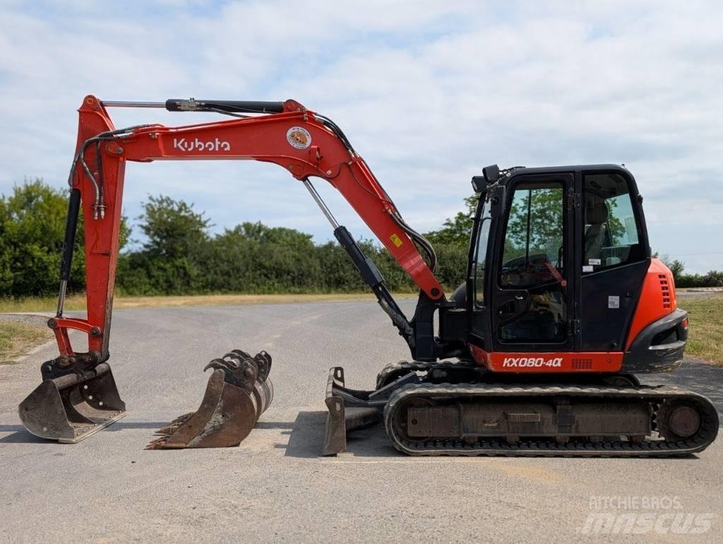 Kubota KX 080-4 Midigraafmachines 7t - 12t