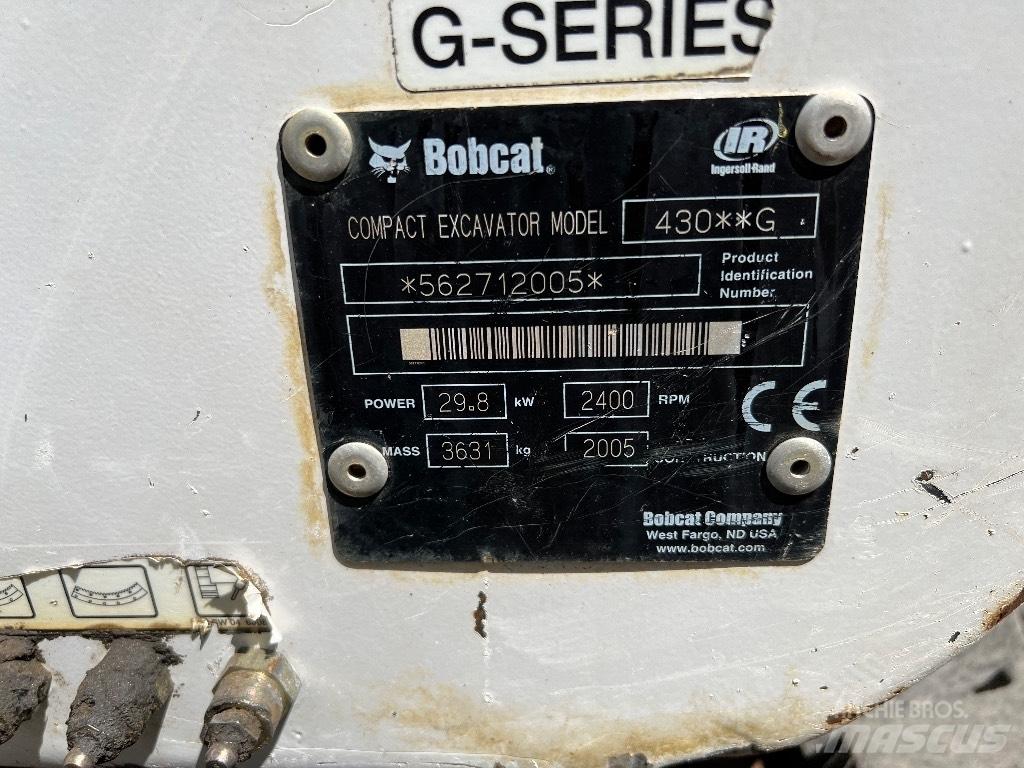 Bobcat 430 Minigraafmachines < 7t