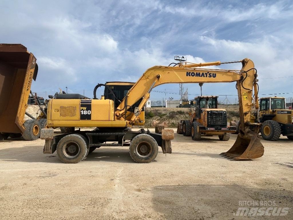 Komatsu PW 180 Wielgraafmachines