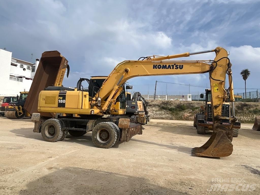 Komatsu PW 180 Wielgraafmachines
