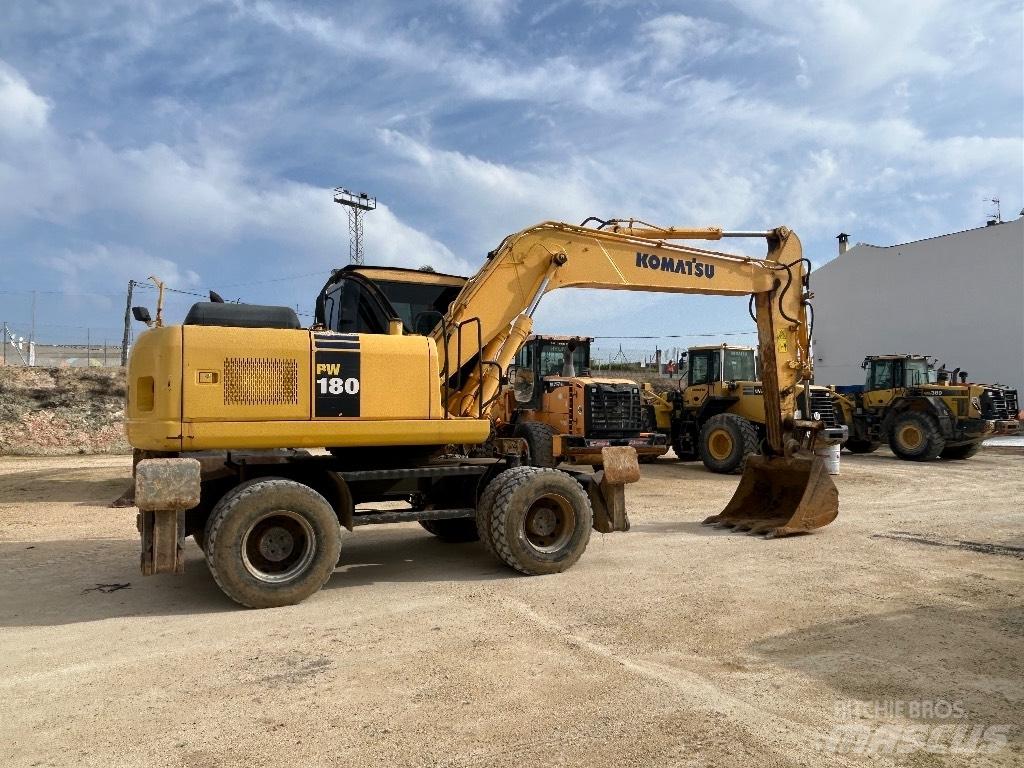 Komatsu PW 180 Wielgraafmachines