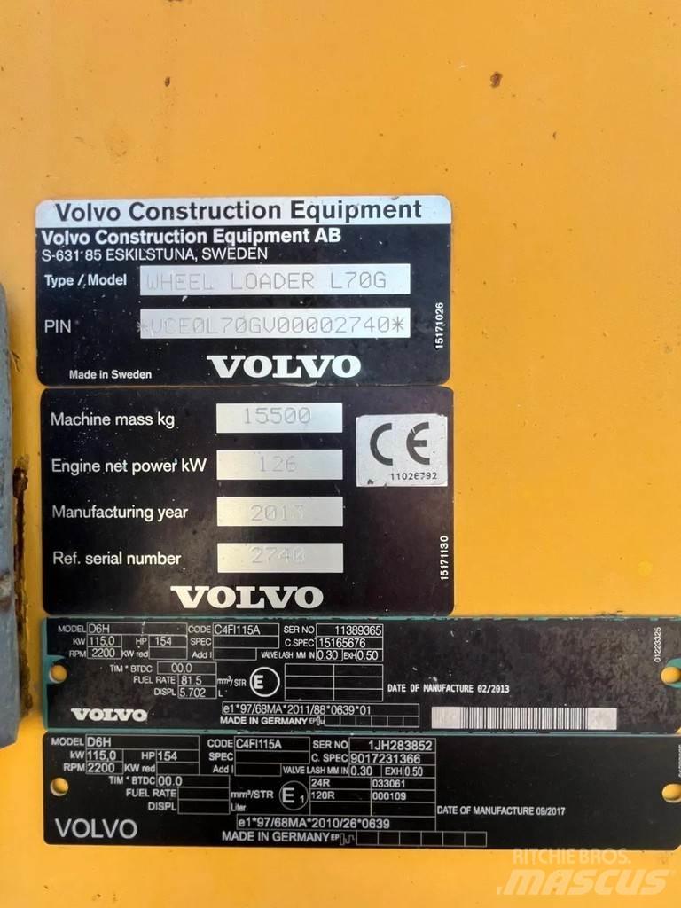 Volvo L70G Wielladers