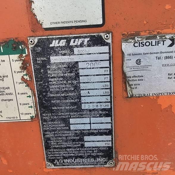 JLG 600AJ Knikarmhoogwerkers