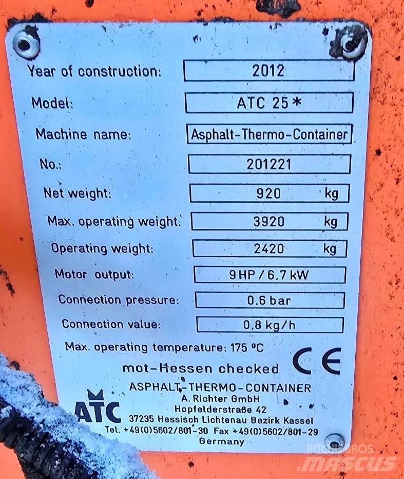 ATC 25 Asfalt thermo container