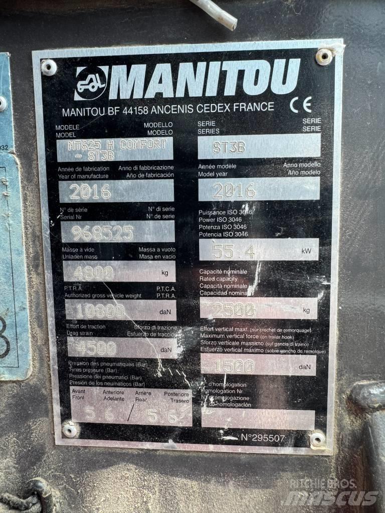 Manitou MT 625 H Verreikers