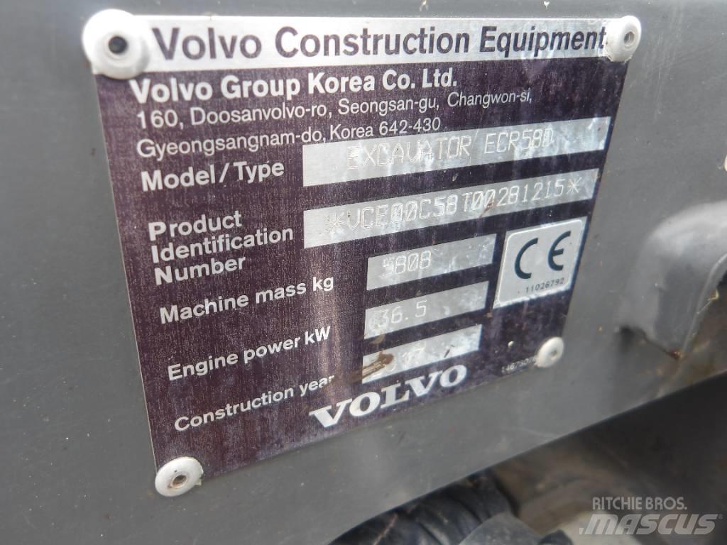 Volvo ECR 58 D Minigraafmachines < 7t