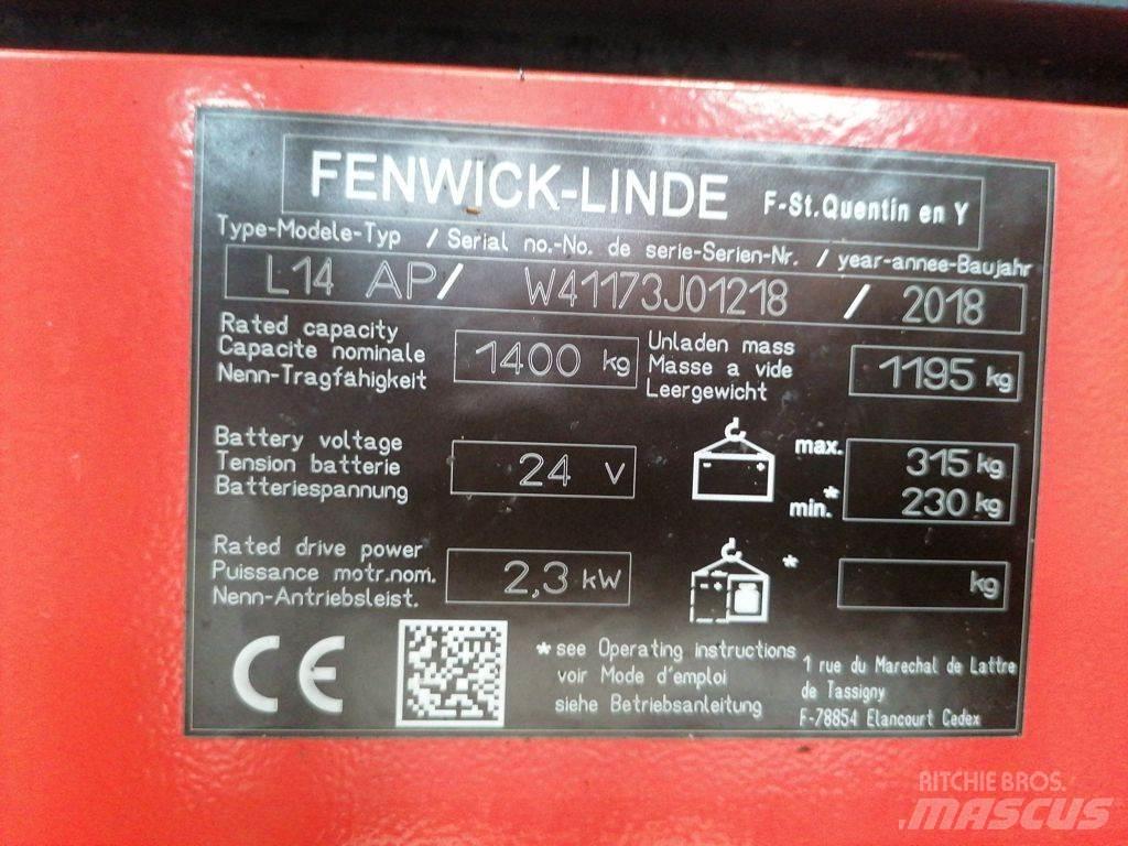 Linde L14 AP Stapelaar meeloop
