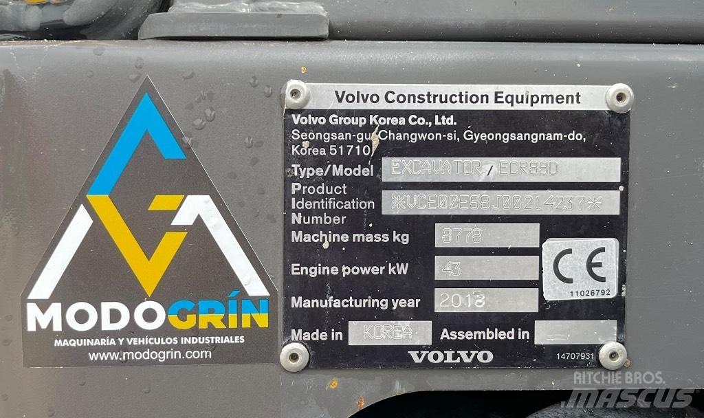 Volvo ECR 88 Minigraafmachines < 7t