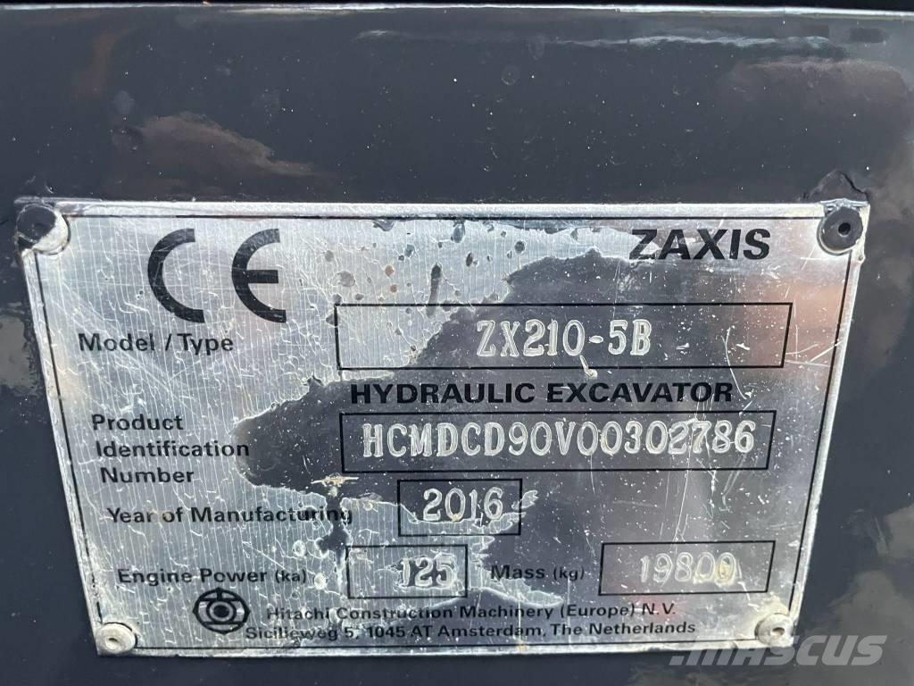 Hitachi ZX 210 LC-5B Rupsgraafmachines