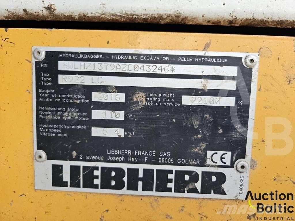 Liebherr R922 LC Rupsgraafmachines