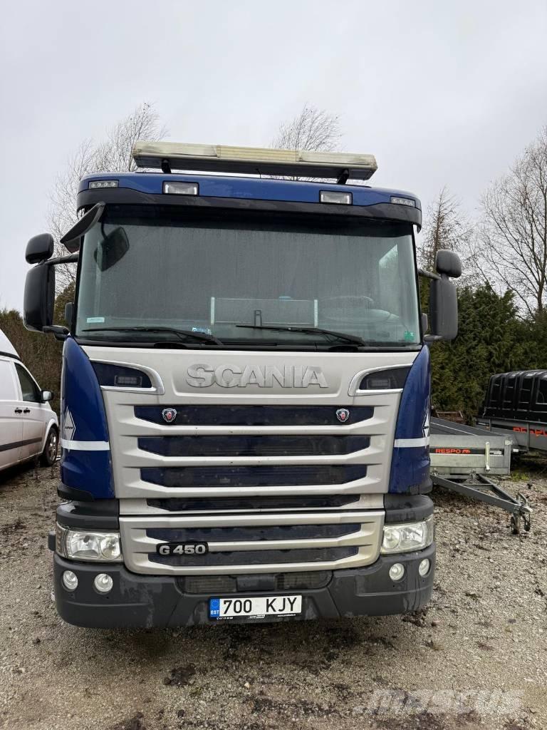 Scania G 450 Vrachtwagen met containersysteem