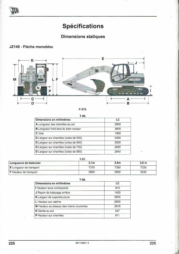 JCB JZ 140 D Rupsgraafmachines
