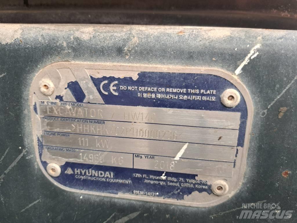 Hyundai HW140 Wielgraafmachines