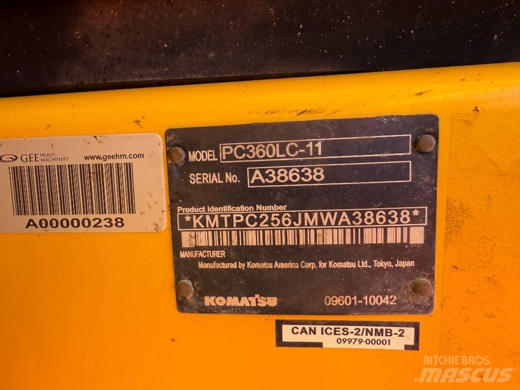 Komatsu PC360LC-11 Rupsgraafmachines