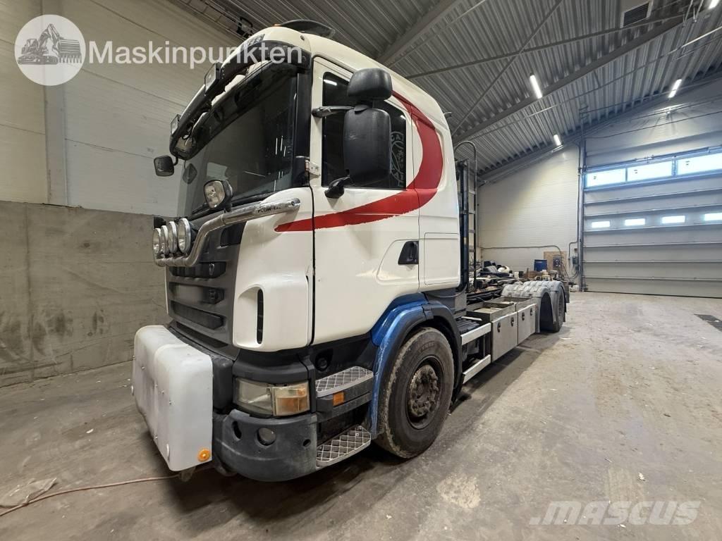 Scania Lastväxlare Vrachtwagen met containersysteem