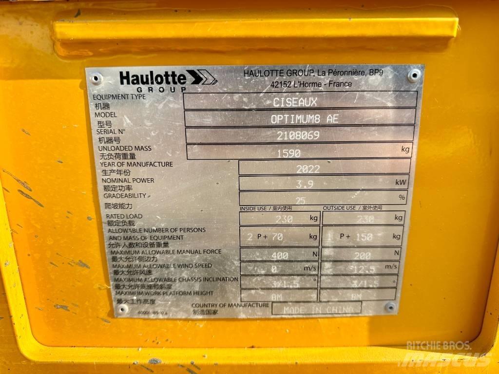 Haulotte OPTIMUM 8 Schaarhoogwerkers