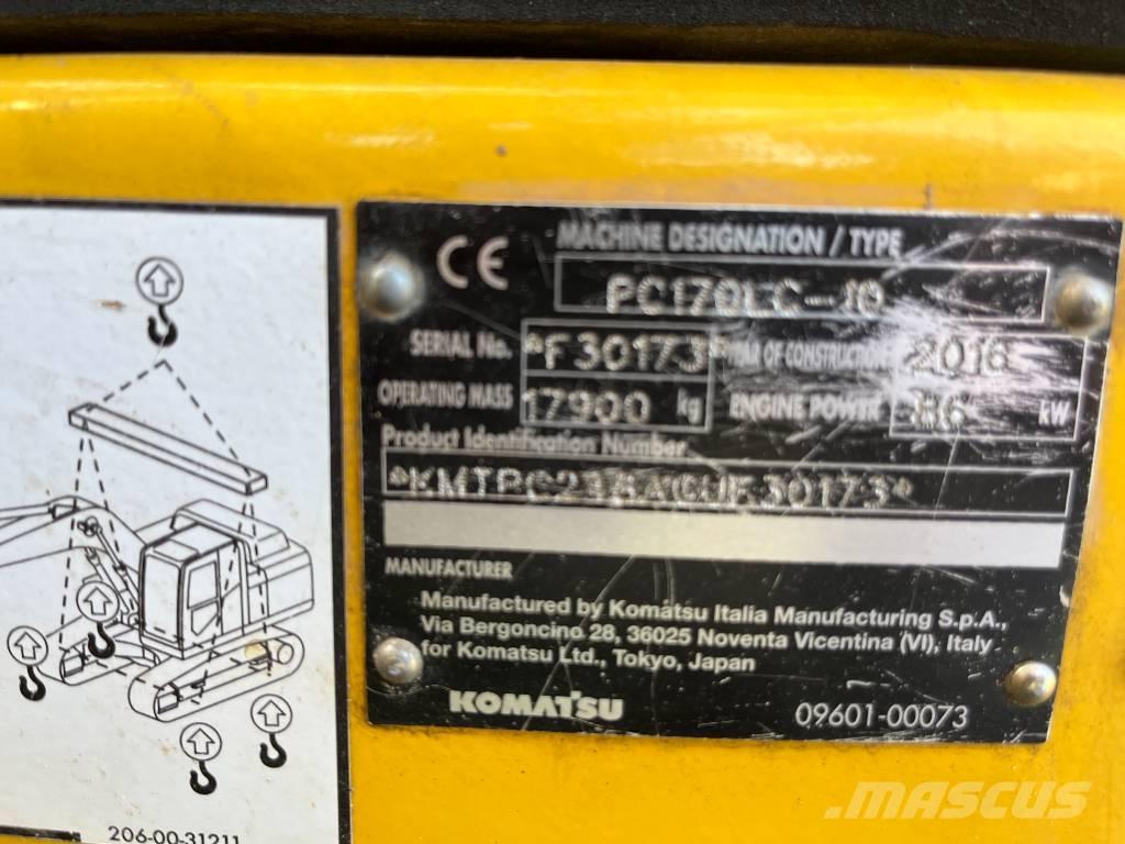 Komatsu PC 170 LC-10 Rupsgraafmachines