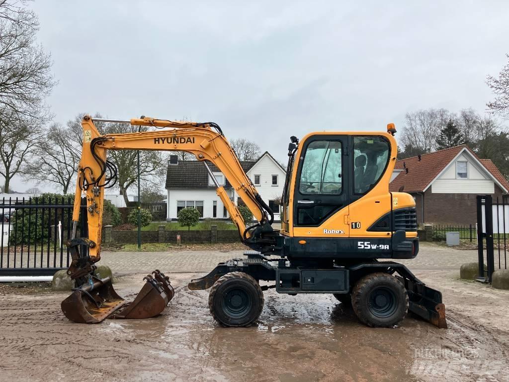 Hyundai 55W-9A Wielgraafmachines