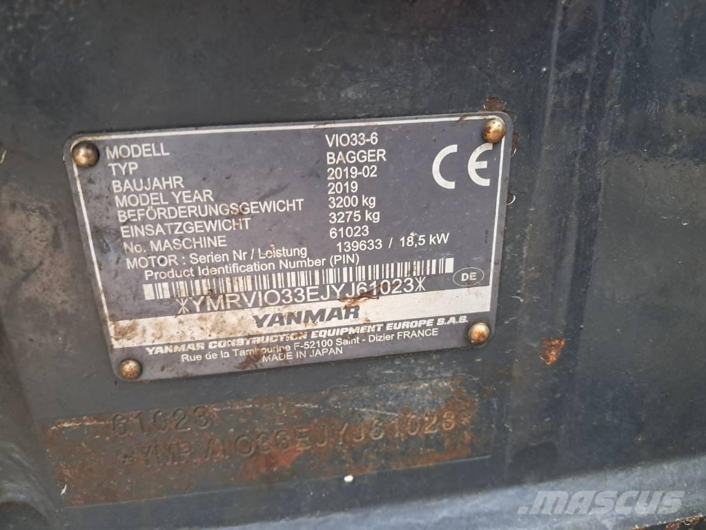 Yanmar Vio 33 Minigraafmachines < 7t