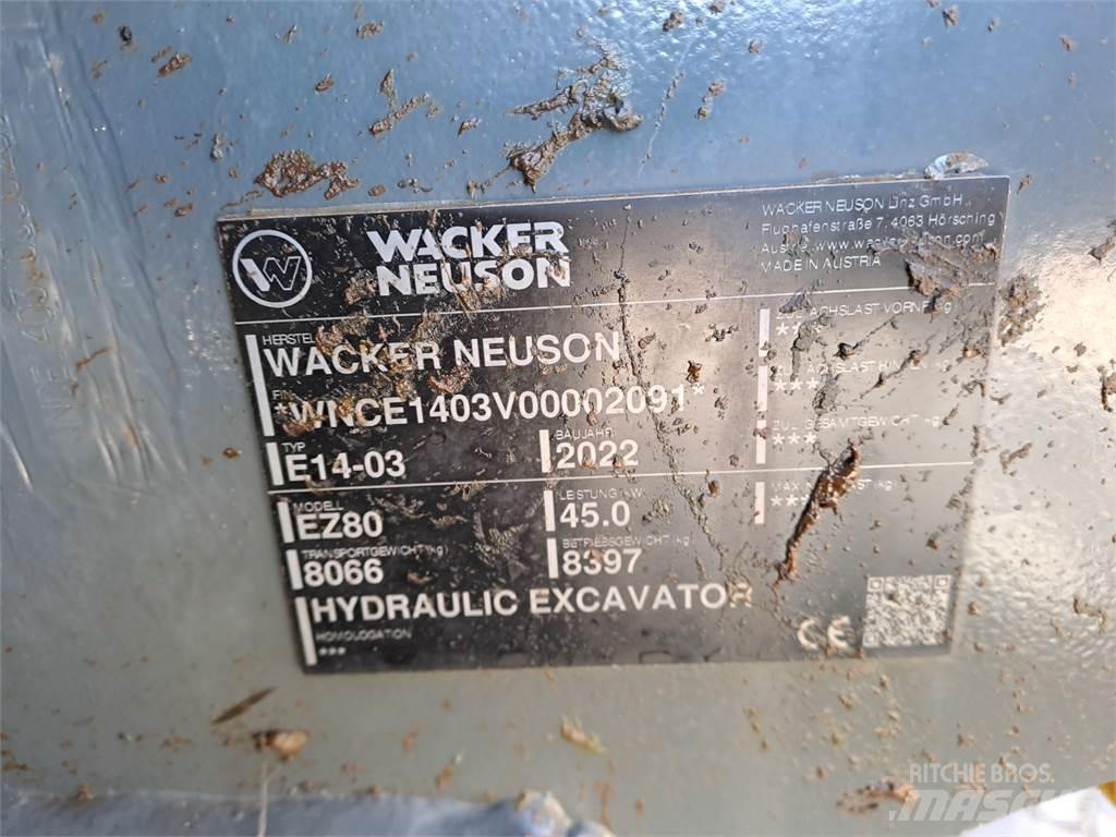 Wacker Neuson EZ80 Rupsgraafmachines