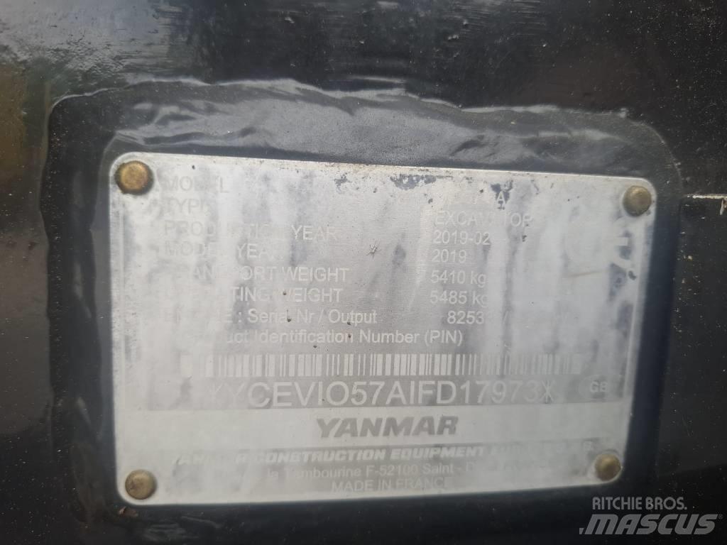 Yanmar Vio 57-6A Minigraafmachines < 7t