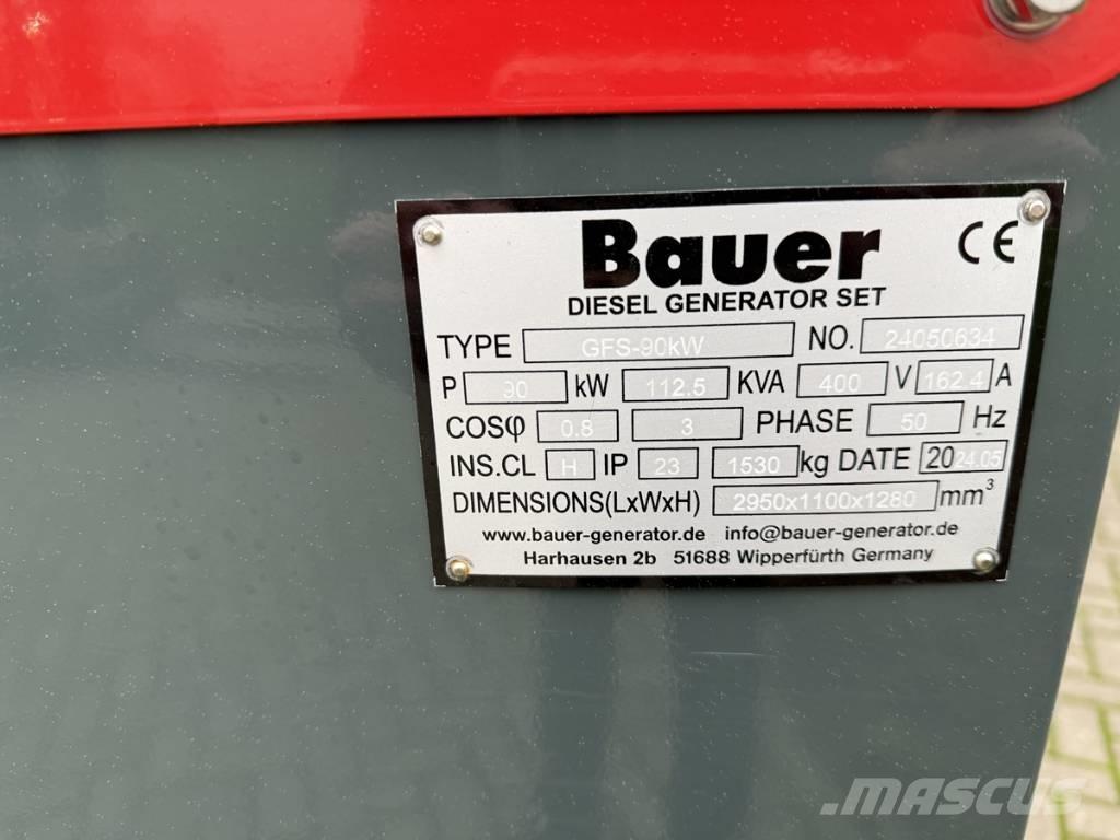 Bauer 124 KVA Diesel generatoren