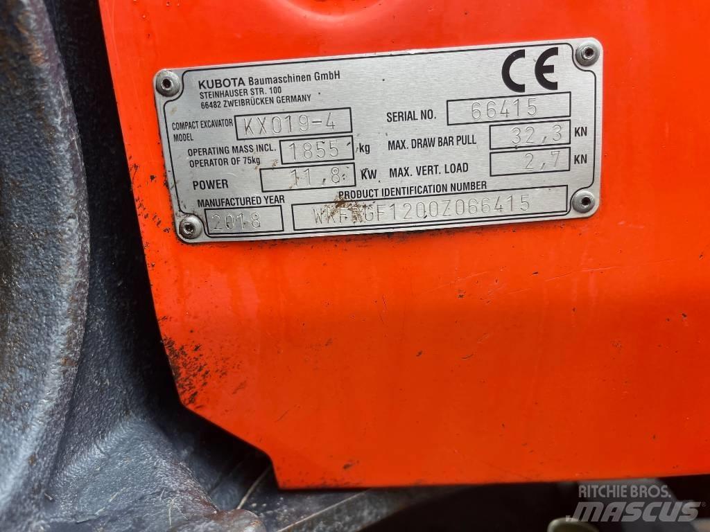 Kubota KX019-4 Minigraafmachines < 7t