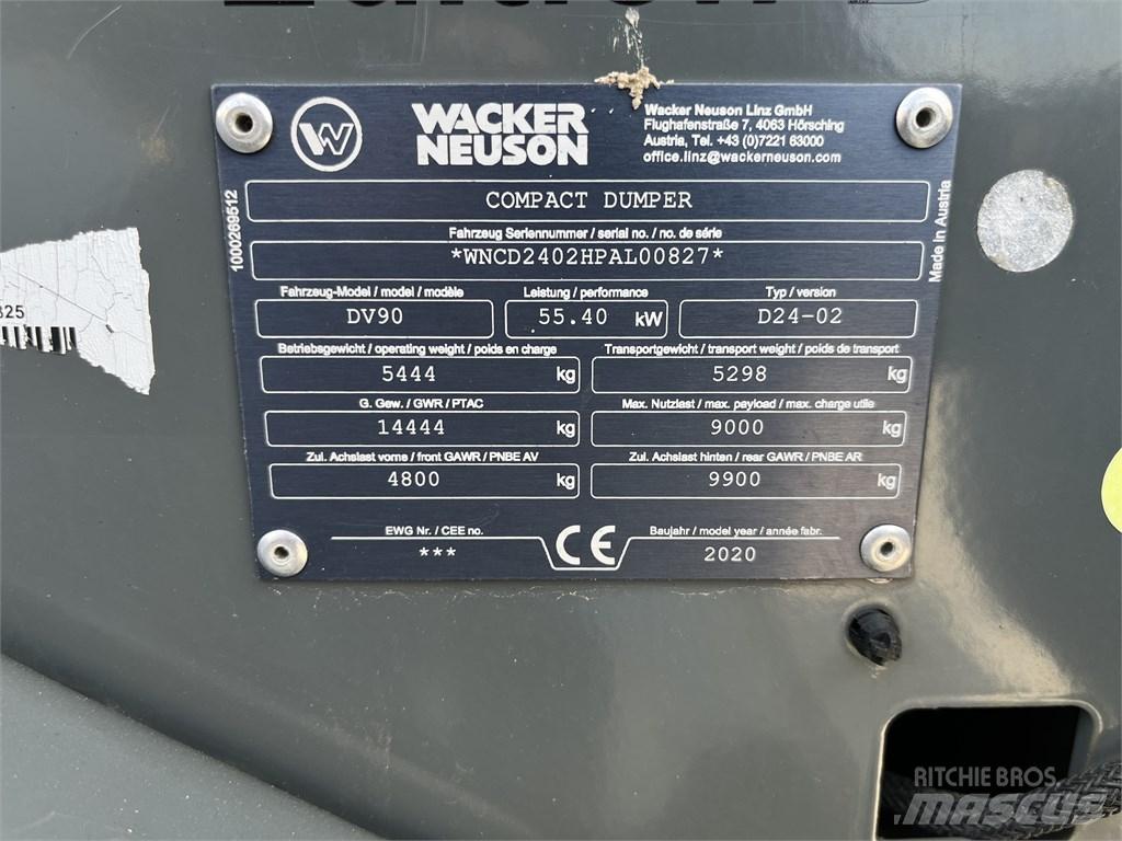 Wacker Neuson DV 90 Starre dumptrucks