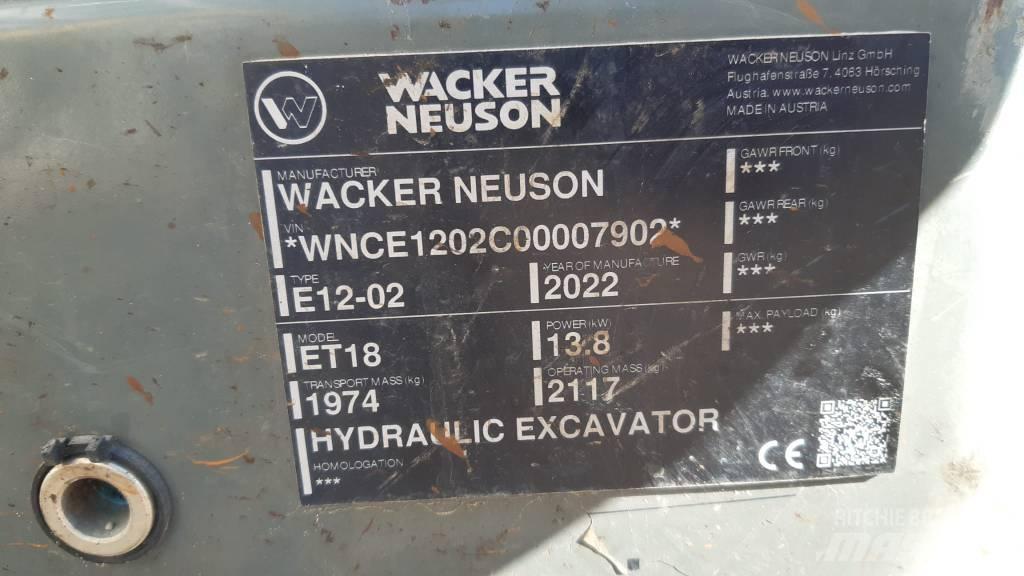 Wacker Neuson ET 18 Rupsgraafmachines