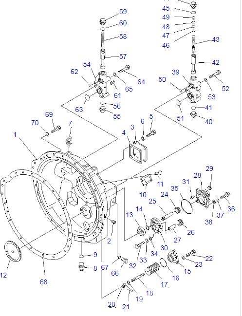 Komatsu D85A-21 Transmissie