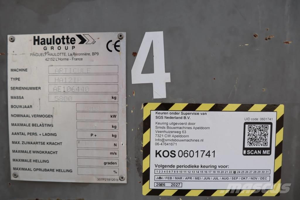Haulotte HA12IP 2WD Knikarmhoogwerkers