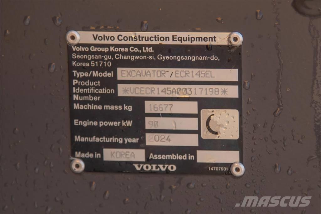 Volvo ECR 145 E Rupsgraafmachines