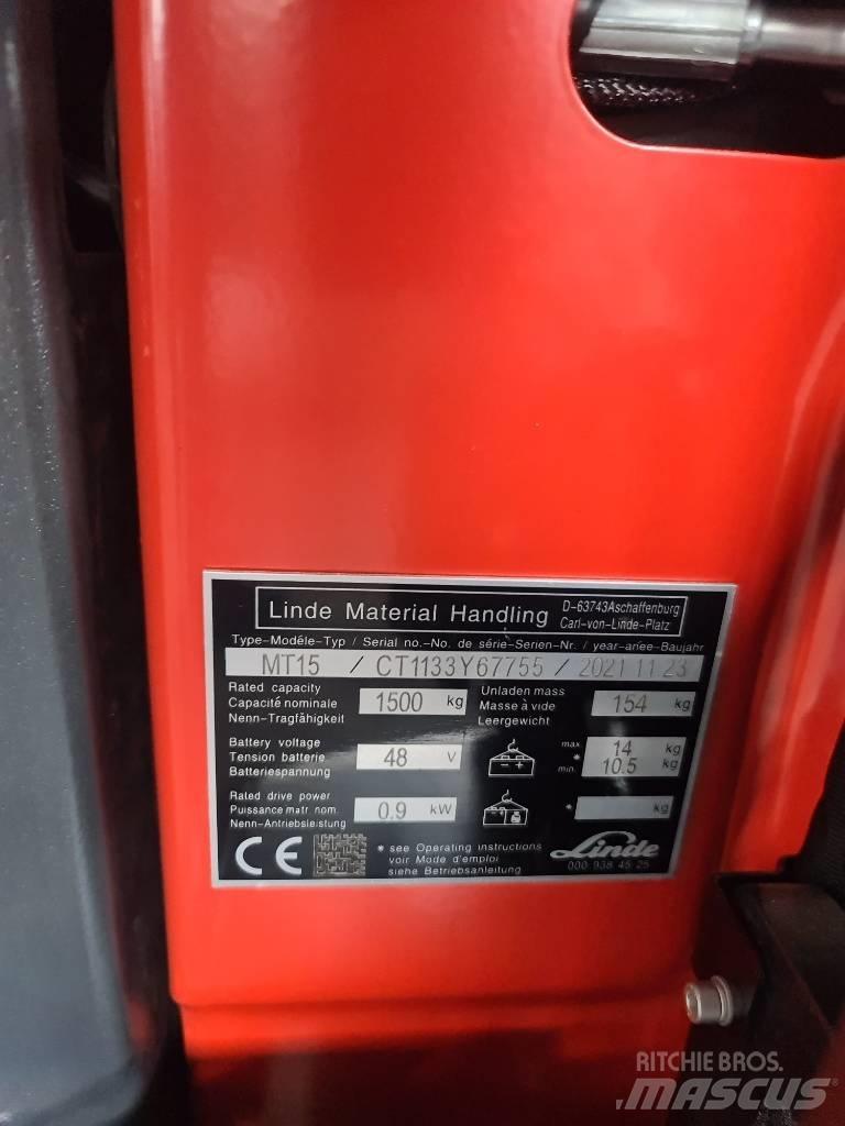 Linde MT15 Elektrische heftrucks
