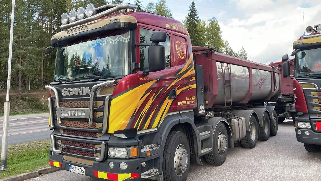 Scania R730 Containertrucks met kabelsysteem