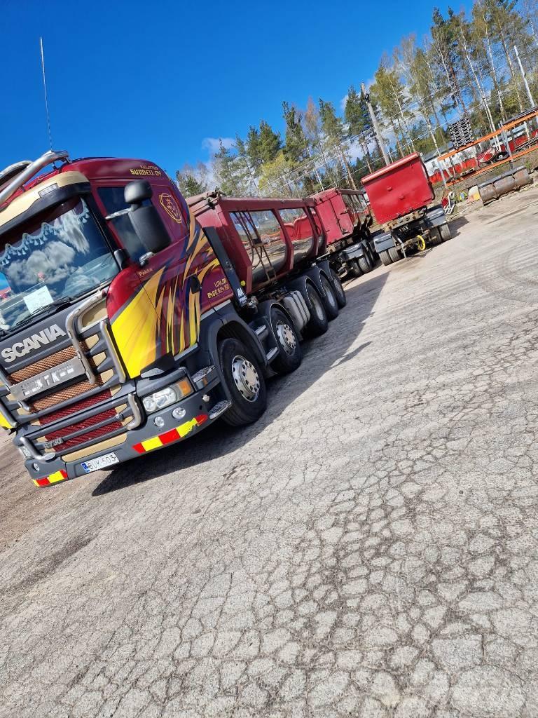 Scania R730 Containertrucks met kabelsysteem