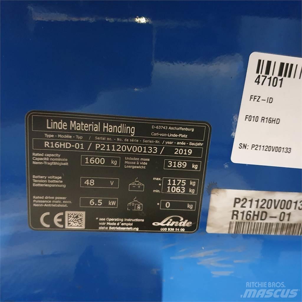Linde R16HD Reachtruck voor hoog niveau