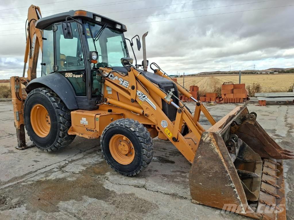 CASE 580 SR Graaf-laadcombinaties