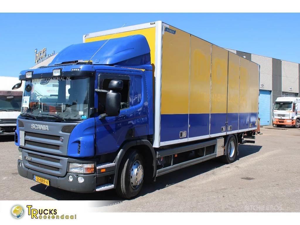 Scania P 230 + LIFT Bakwagens met gesloten opbouw