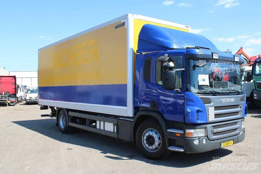 Scania P 230 + LIFT Bakwagens met gesloten opbouw