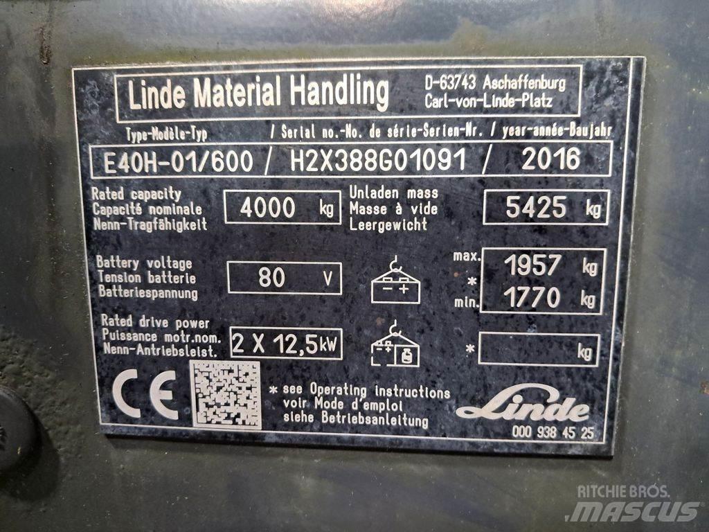 Linde E40H-01/600 Elektrische heftrucks
