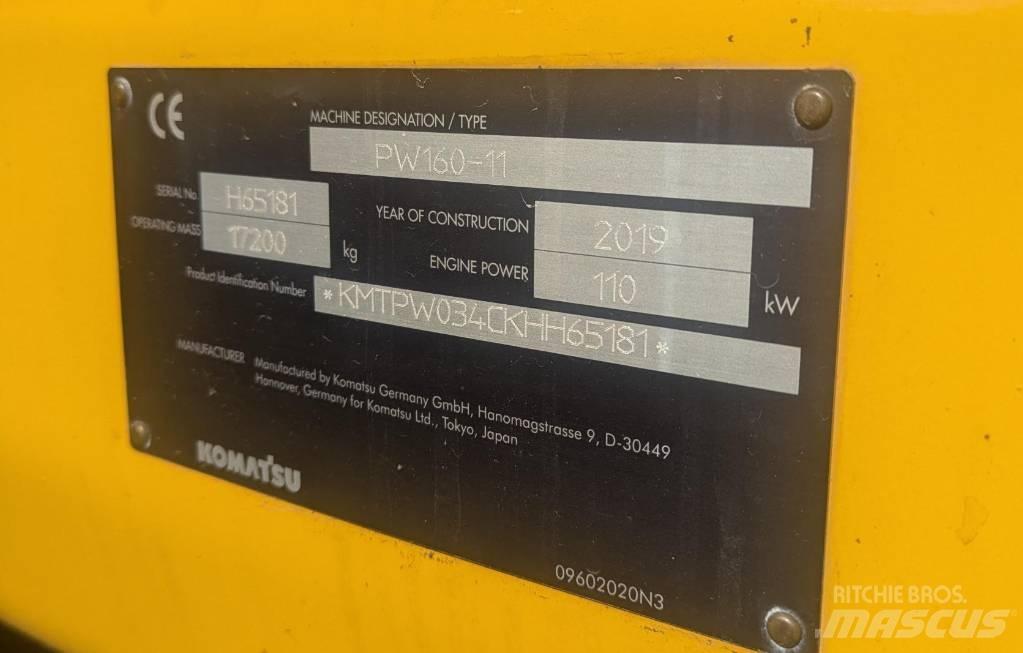 Komatsu PW160-11 Wielgraafmachines