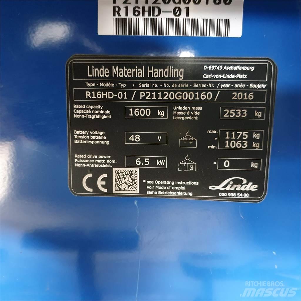 Linde R16HD Reachtruck voor hoog niveau
