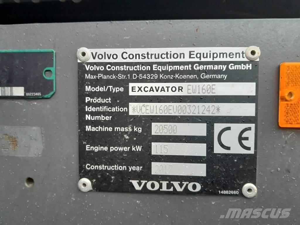 Volvo EW 160 E Wielgraafmachines