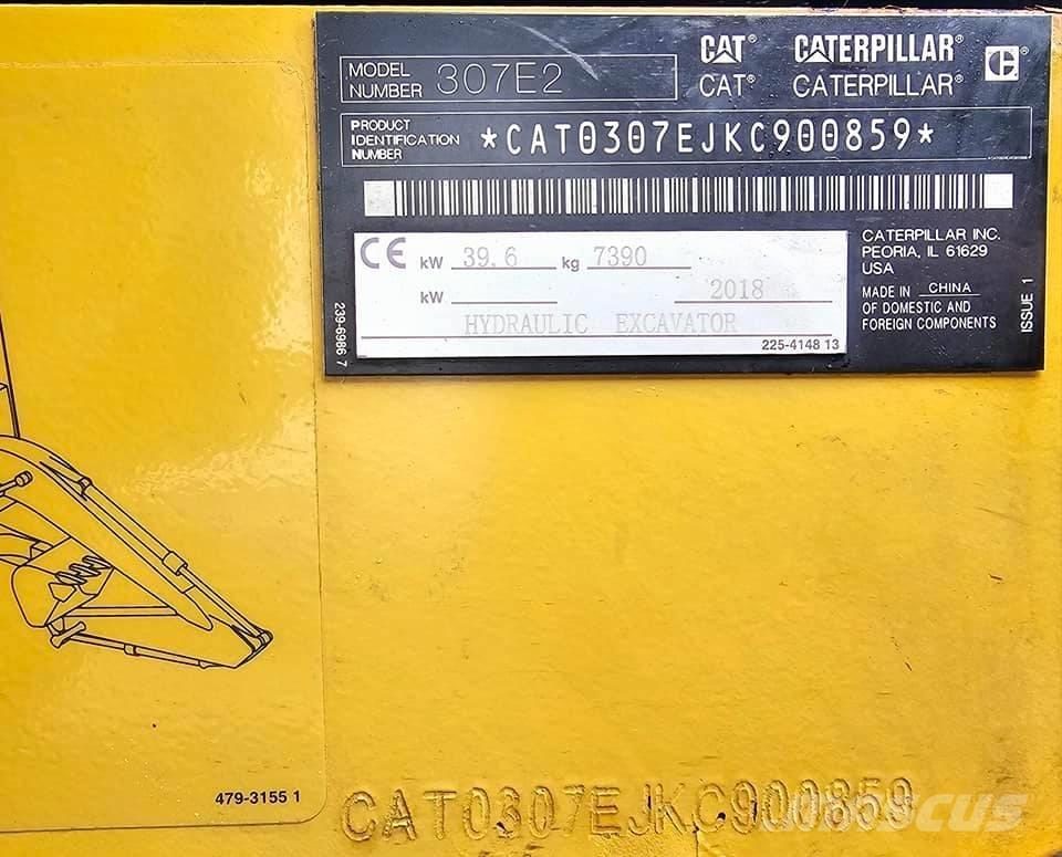 CAT 307 E2 Rupsgraafmachines
